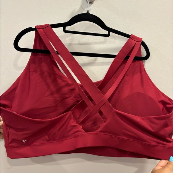 Old Navy Women's Strappy Red Sports Bra Size 4x - Picture 2 of 4